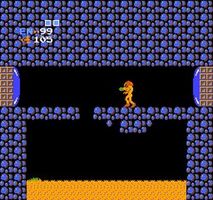 une photo d'Ã©cran de Metroid sur Nintendo Nes